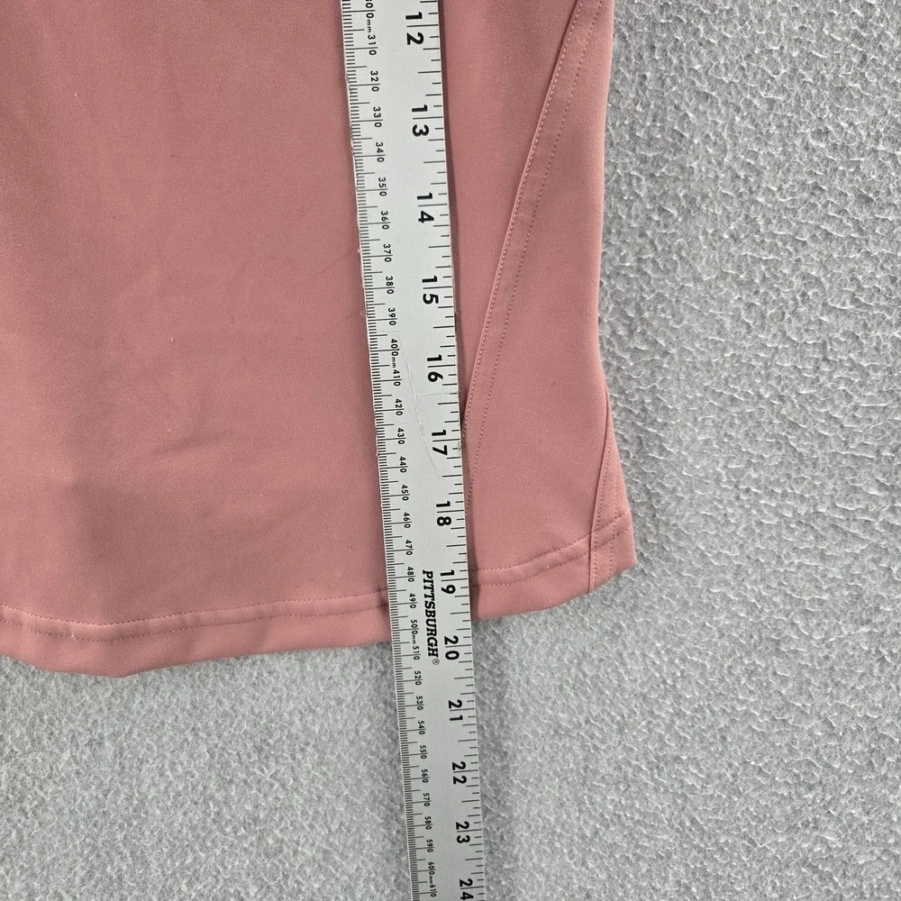 Lululemon Women Tank‎ Top 4 Pink InStill Activewear Logo High Neck Pullover